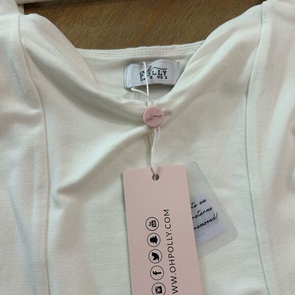 Brand New oh Polly white mini dress- NWT - Picture 2 of 9